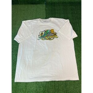 Vintage Steve Kinser King of the Outlaws Racing Graphic Tee White Mens 3XL